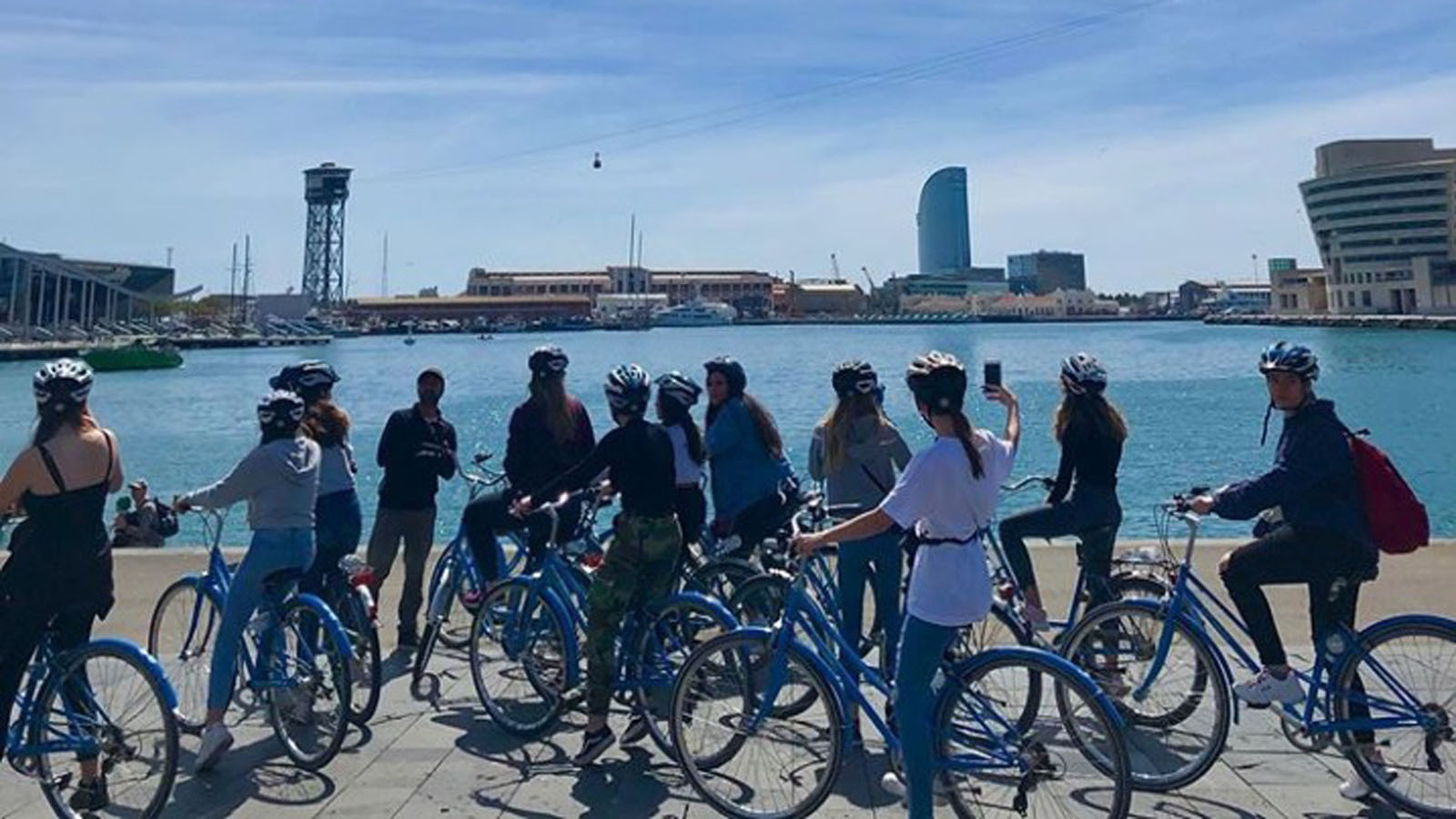 Tour privato in bicicletta per la zona marittima di Barcellona