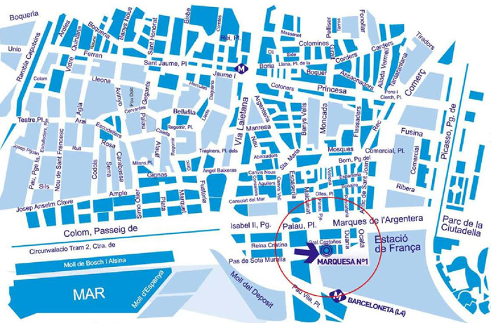 Tour in bicicletta per la zona marittima di Barcellona - punto d'incontro