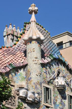 Facciata della Casa Batlló di Gaudí