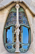 Façade of Gaudí’s Casa Batlló house Façade of Gaudí’s Casa Batlló house