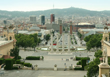 Panoramica di Barcellona - Collina Montjuïc